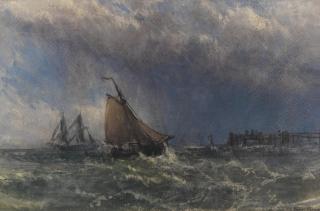 Charles Napier Hemy, RA RWS - An approaching storm