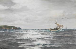Charles Napier Hemy, RA RWS - The longboat