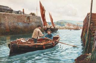 Charles Napier Hemy - The Seine Fishers