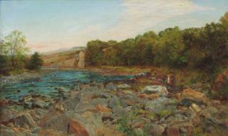 Charles Napier Hemy - Wall Mill, North Tyne