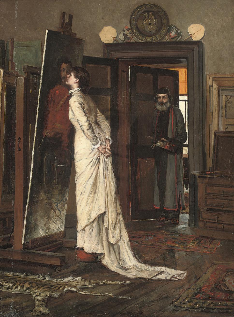 Charles Napier Kennedy - The artist\'s studio