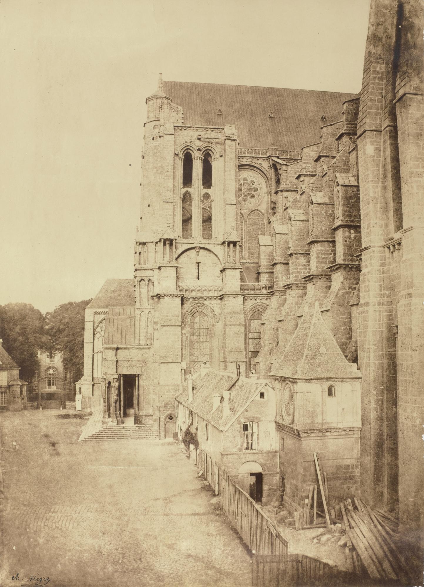 Charles Nègre - Cathédrale De Chartres, Côté Nord, Vu De L\'Ouest, 1855