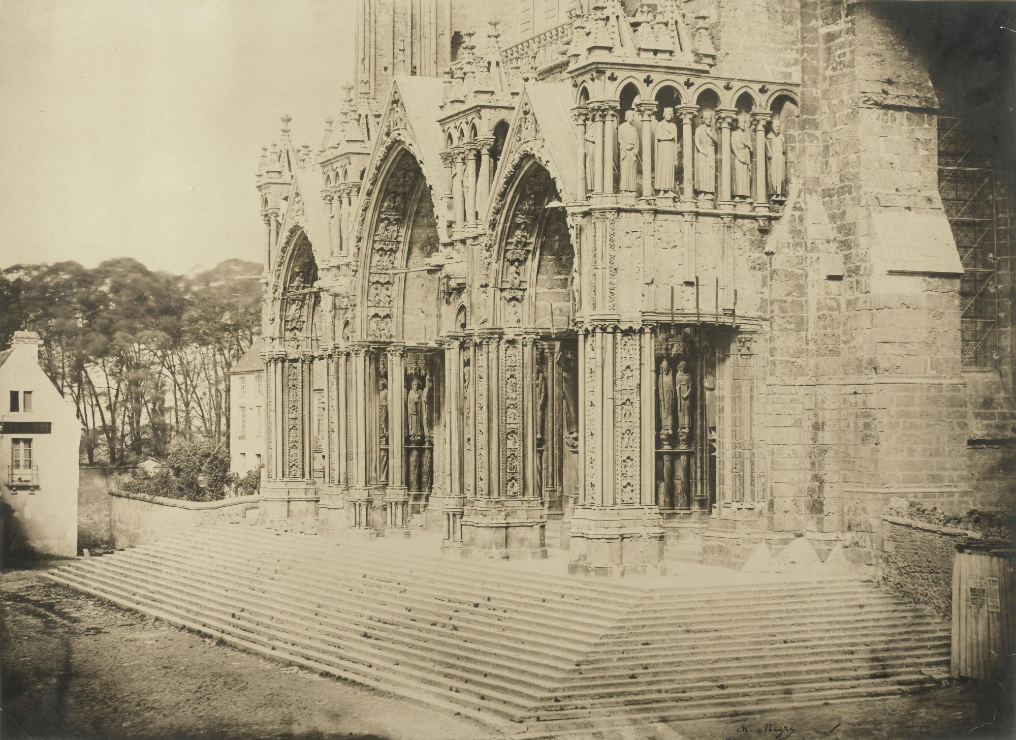 Charles Nègre - Cathédrale De Chartres, Portail Du Midi, 1855