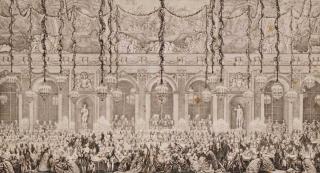 Charles Nicolas Cochin Le Jeune - Soirée de jeux à la Cour française