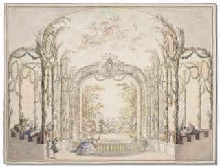 Charles-Nicolas Cochin The Younger - Design for a royal theater
