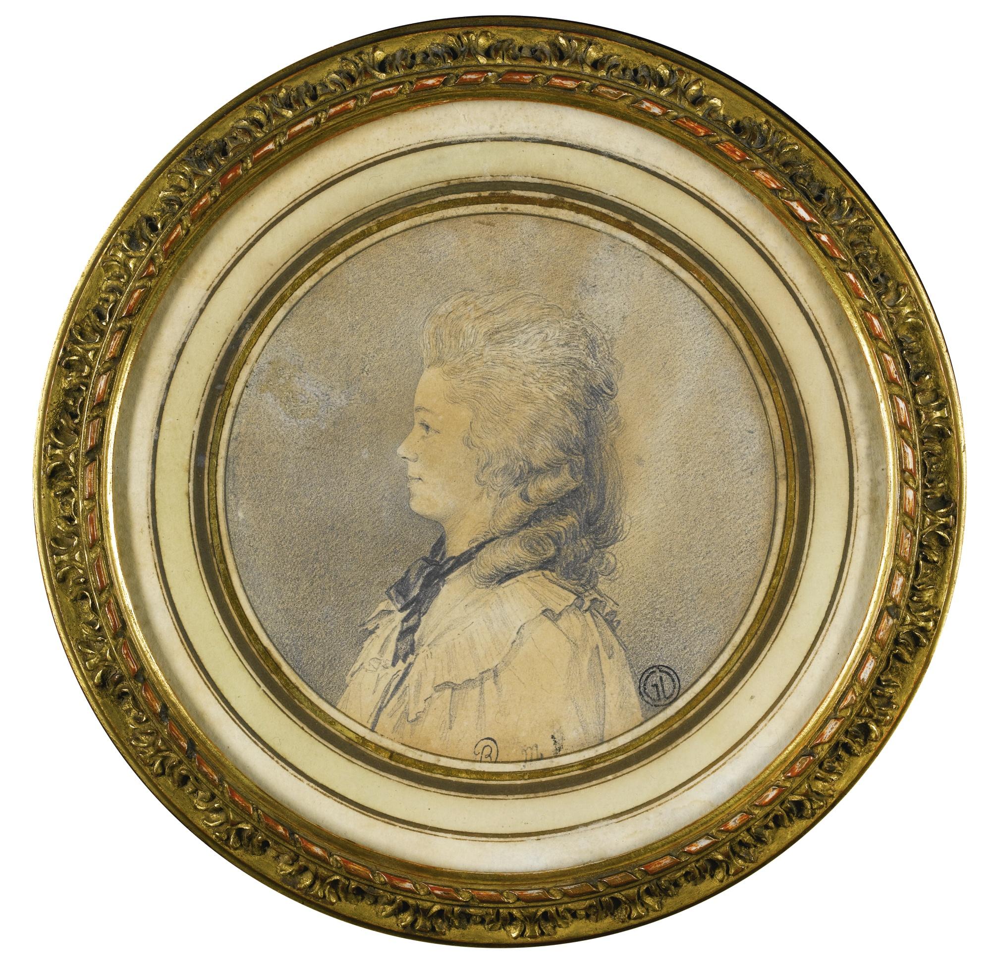 Charles-Nicolas Cochin the Younger - Portrait Of A Lady In Profile