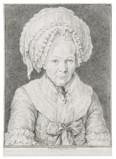 Charles-Nicolas Cochin The Younger - Portrait Of An Elderly Woman
