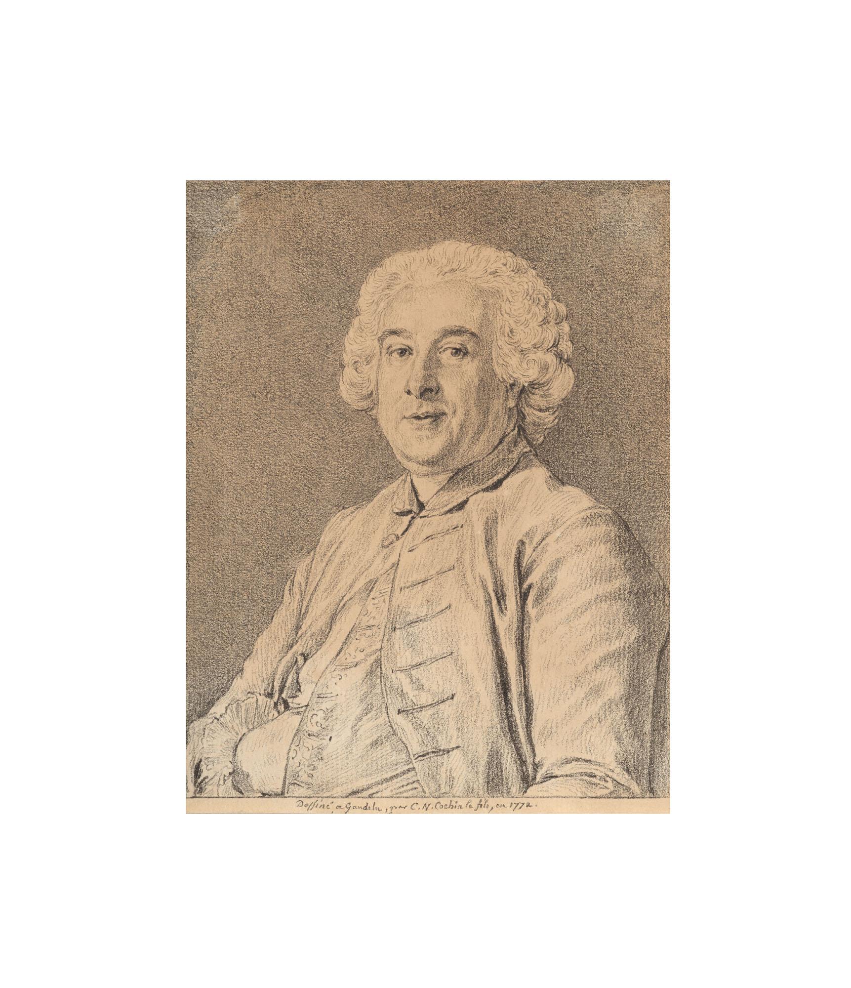 Charles-Nicolas Cochin - Portrait De L\'Abbé François-Emmanuel Pommyer (1713-1784), La Main Dans Son Gilet
