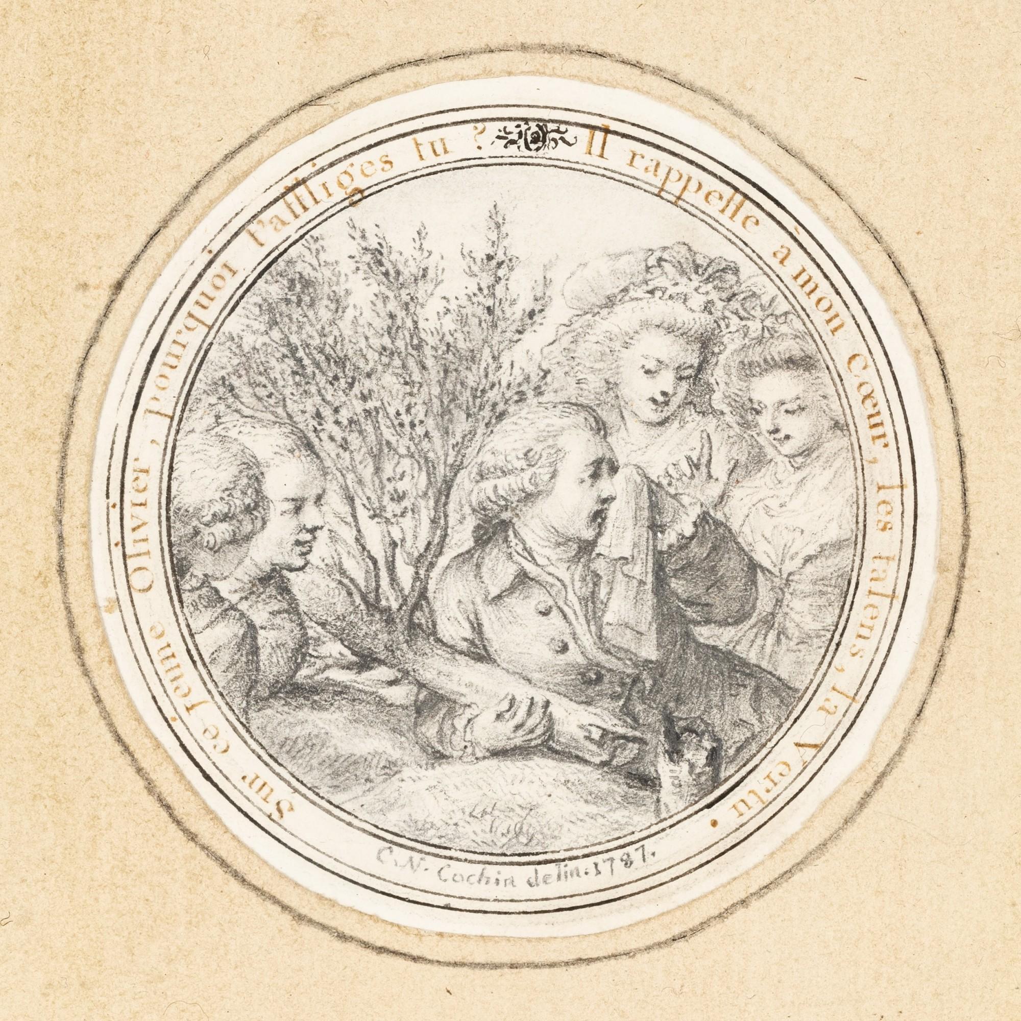 Charles-Nicolas Cochin - The death of an olive tree