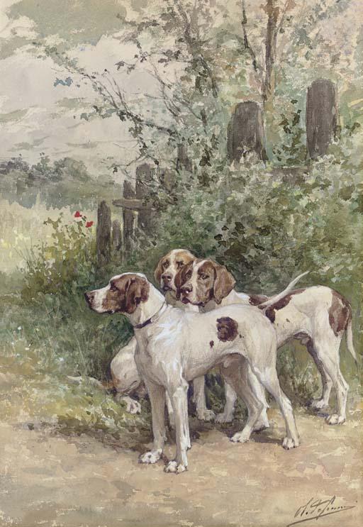 Charles Olivier de Penne - Hounds Waiting