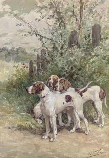Charles Olivier de Penne - Hounds Waiting