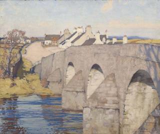 Charles Oppenheimer, R.S.A., R.S.W. - Old Brig O\'Dee, Galloway