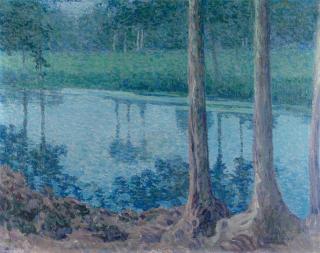 Charles Palmié - Abendstimmung beim Bach (Giverny)