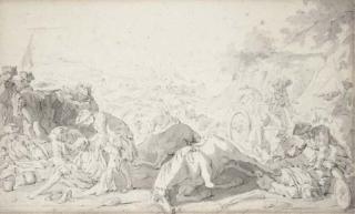 Charles Parrocel - Soldats Soignant Des Blessés Après Une Bataille