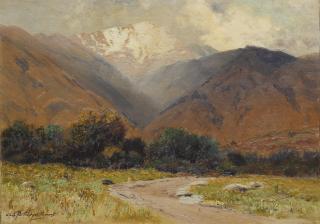 Charles Partridge Adams - Pikes Peak - Light Shower Near Manitou