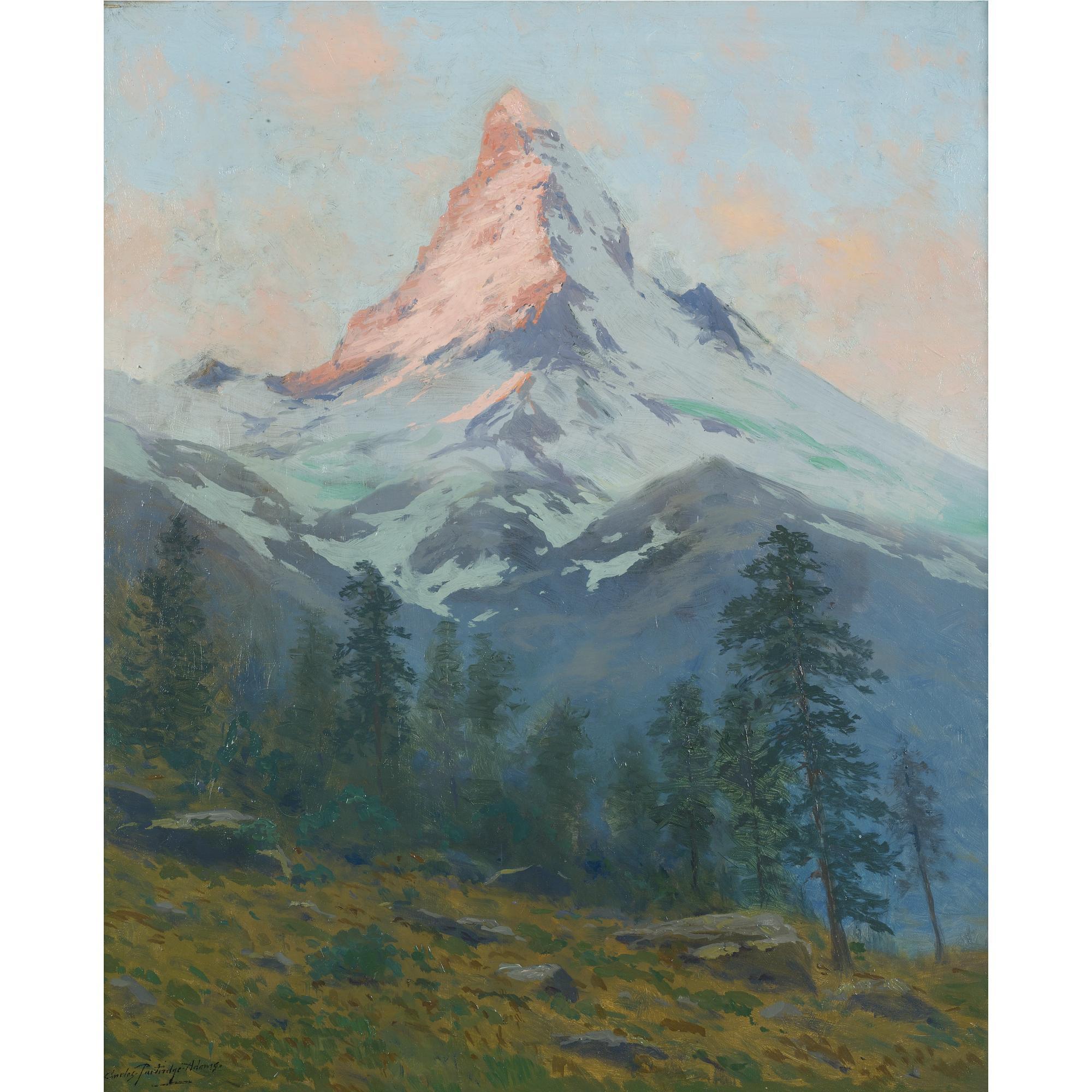 Charles Partridge Adams - The Matterhorn At Sunset