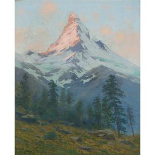 Charles Partridge Adams - The Matterhorn At Sunset