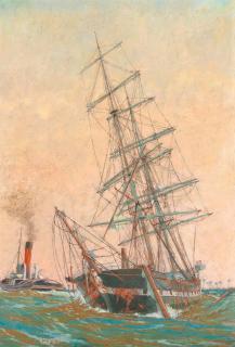 Charles Pears, RSMA - Salvaging the Wreck