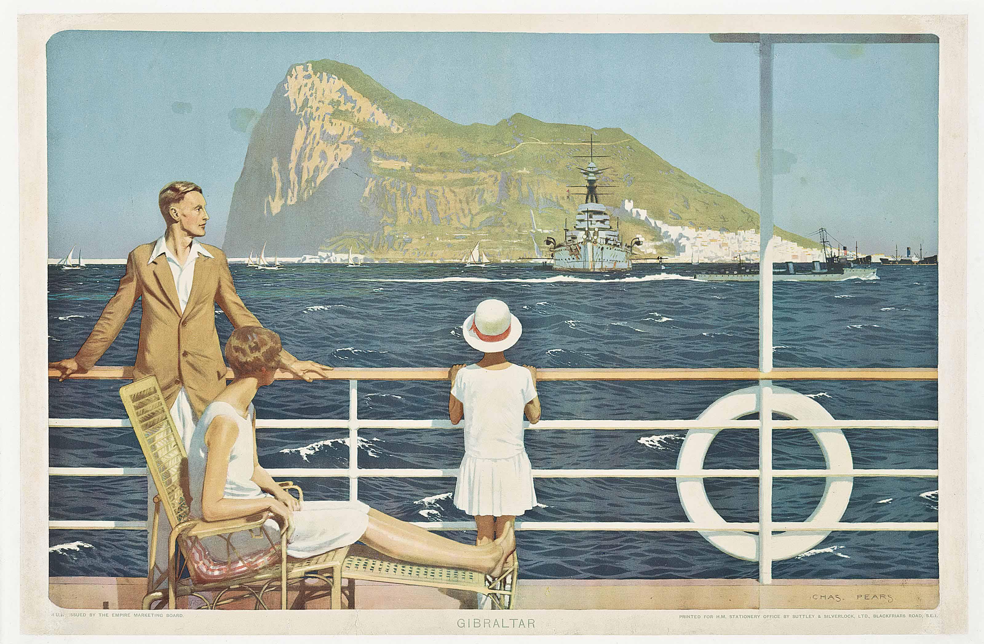 Charles Pears - Gibraltar, The Empire Marketing Board