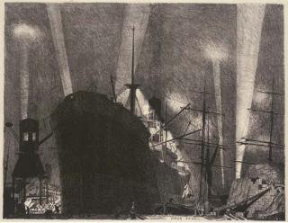 Charles Pears - Plates 1 & 5, from Efforts and Ideals: Transport by Sea