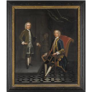 Charles Philips - Portrait Of Two Gentlemen