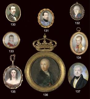 Charles Pierre Cior - A gentleman in black coat and cravat, yellow waistcoat; landscape background