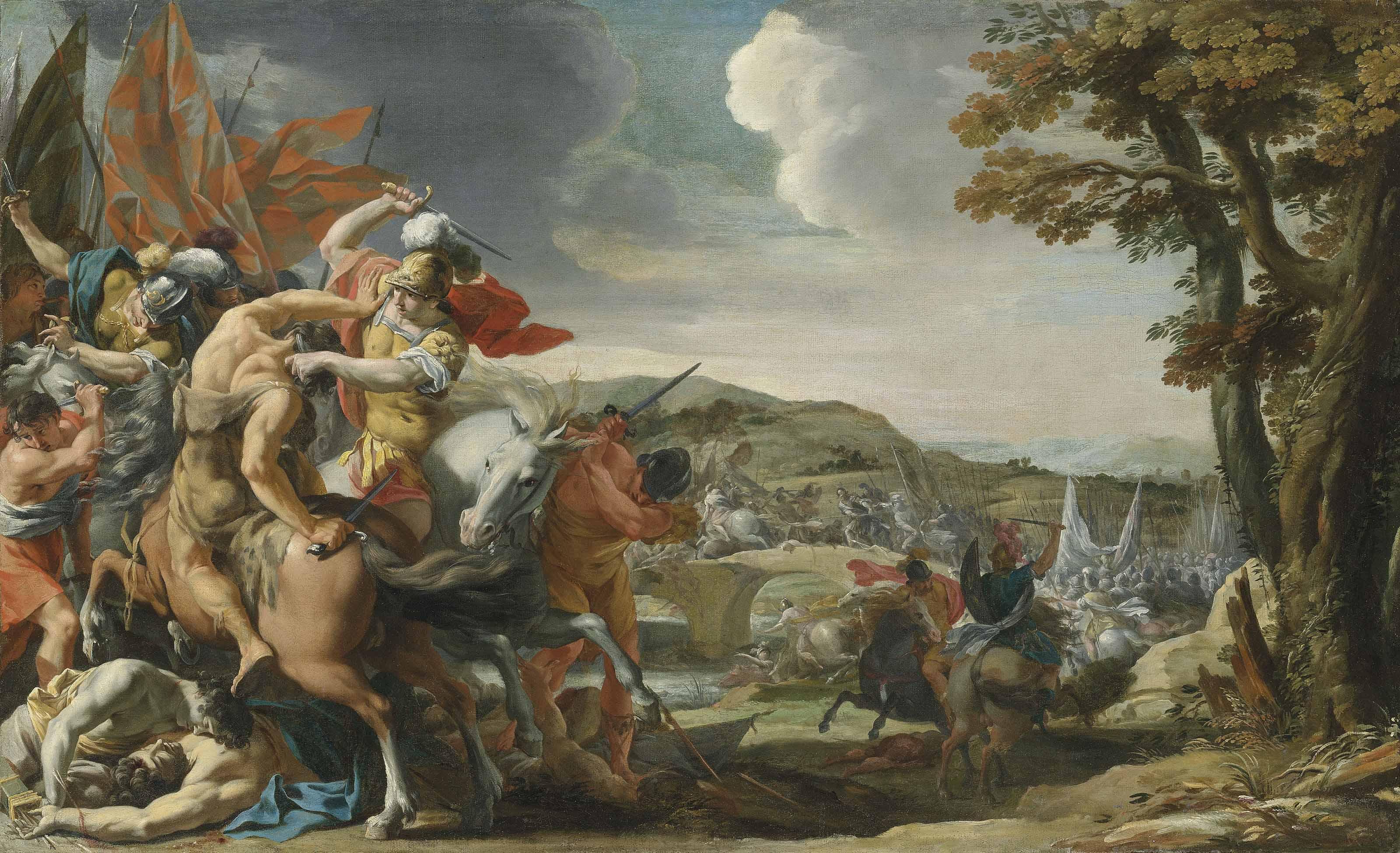 Charles Poërson - A Cavalry Skirmish