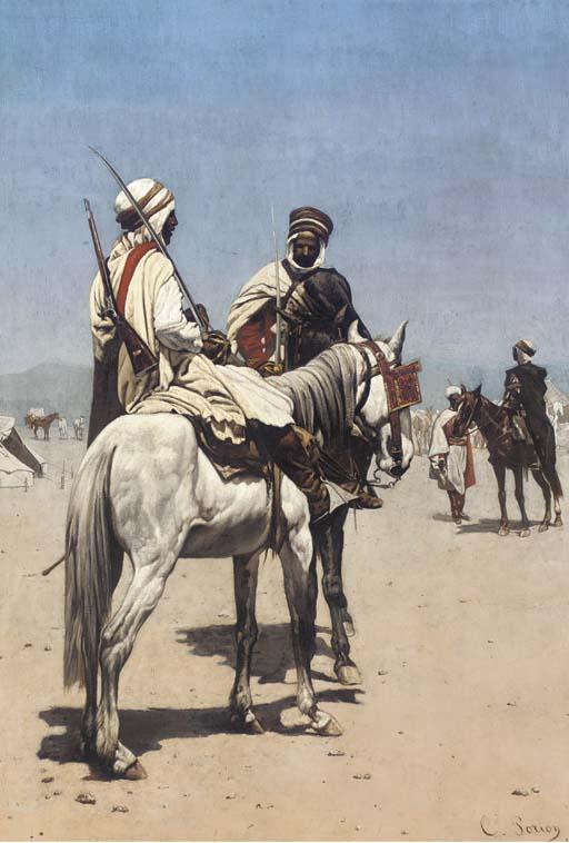 Charles Porion - An Arab On Horseback