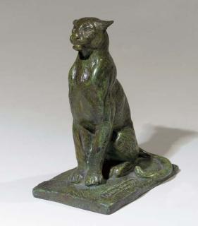 Charles R. Knight - Seated Puma