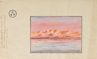 Charles Reginald Ford - \'A feeble attempt to show how the Royal Society Range of mountains appeared sometimes\'; \'Some of the inhabitants\' each 8 x 10cm (3 1/8 x 3 15/16in). (2)