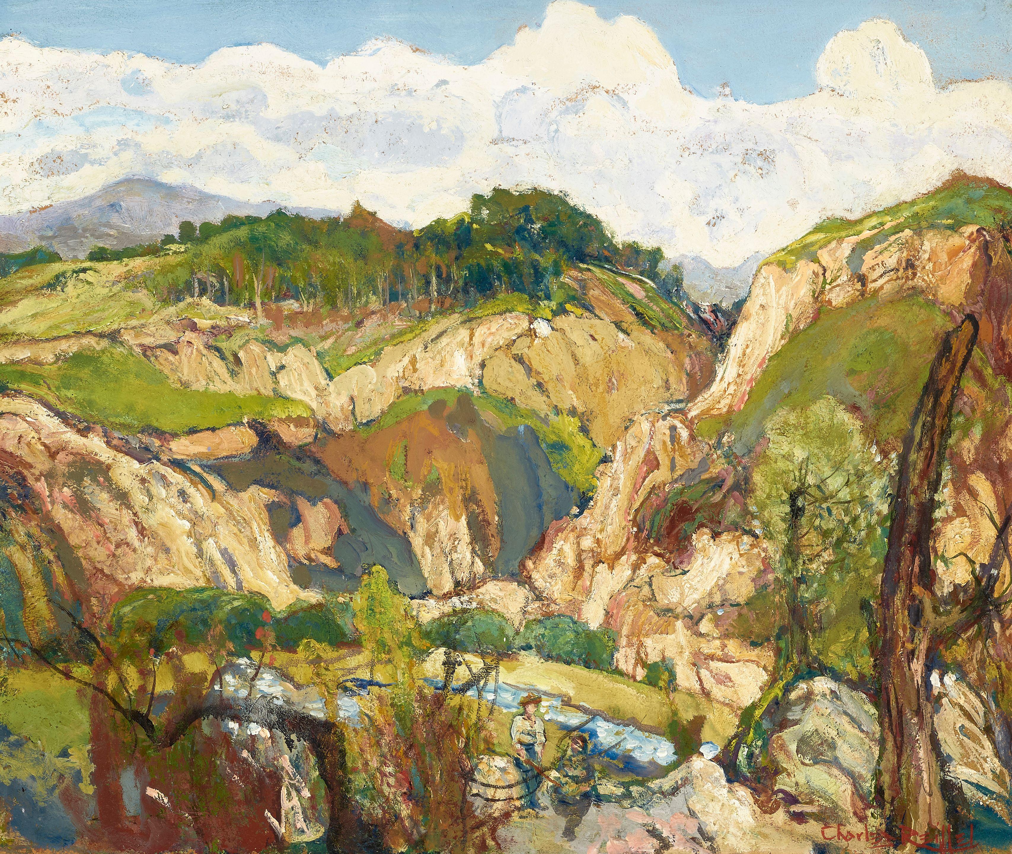 Charles Reiffel - Along the river\'s edge