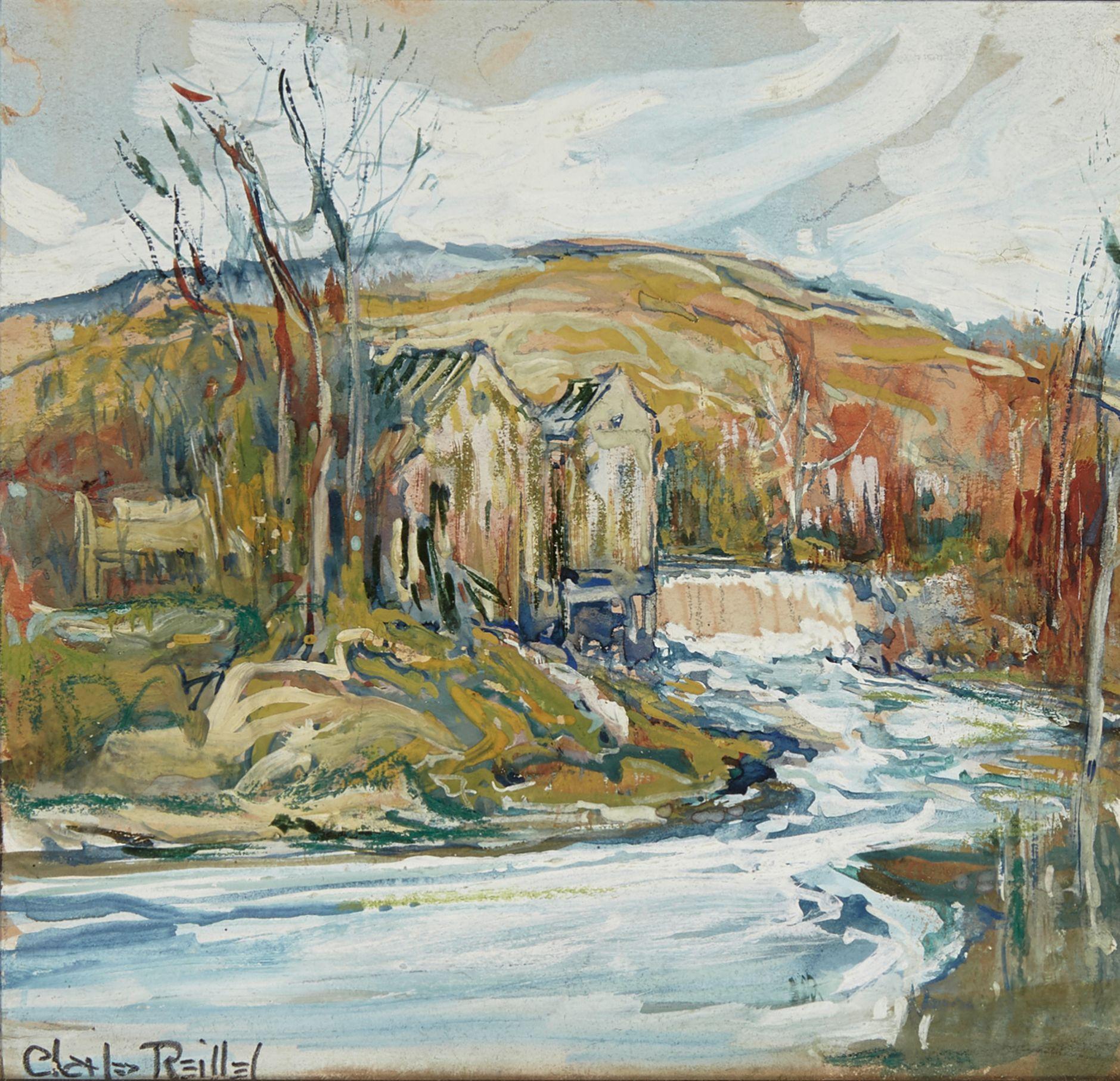 Charles Reiffel - Houses Along the Water