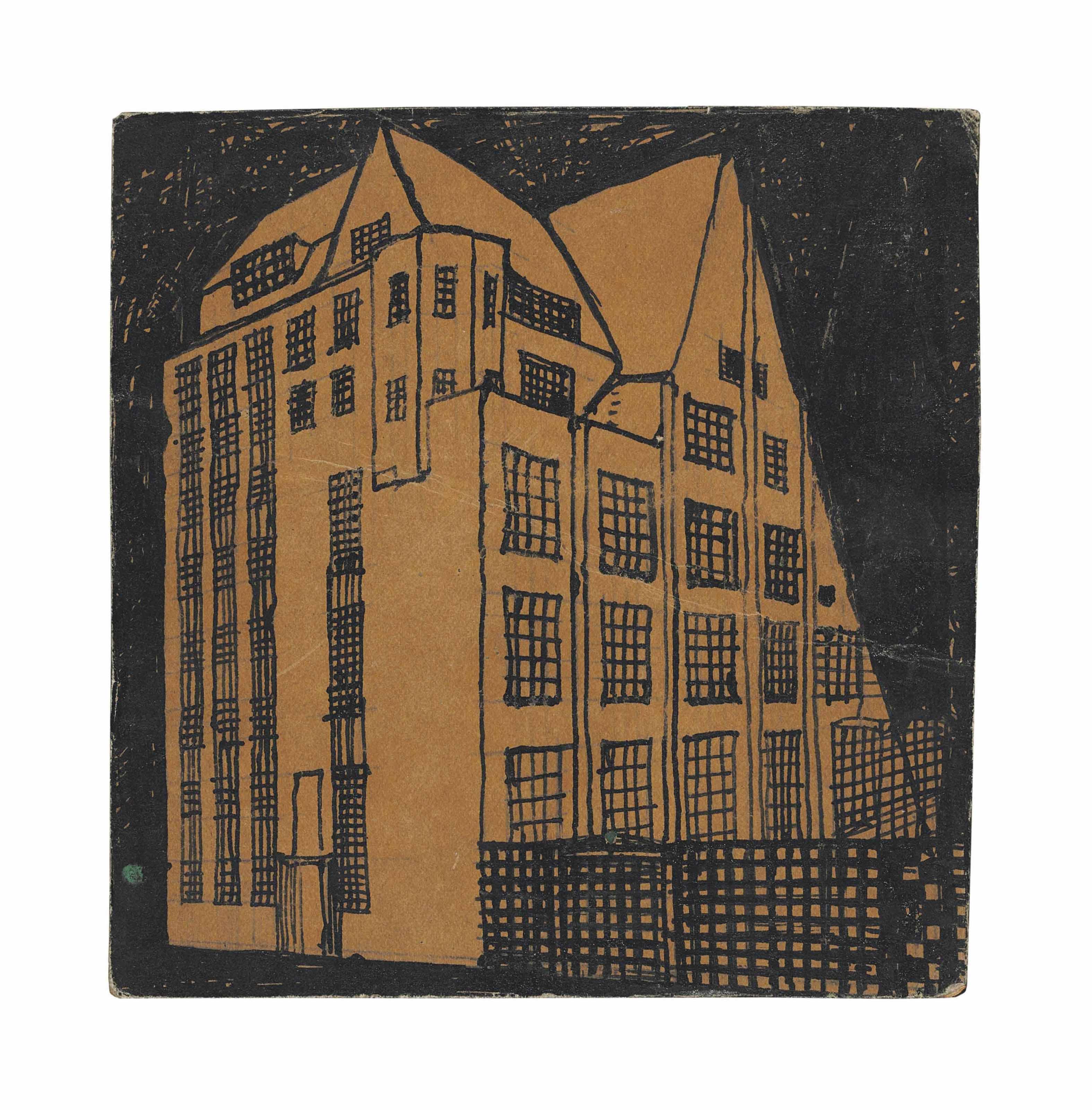 Charles Rennie Mackintosh - Sketch for a block of studios and flats for the Arts League of Service, Glebe Place, Chelsea