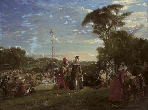 Charles Robert Leslie, R.A. - May Day in the reign of Queen Elizabeth