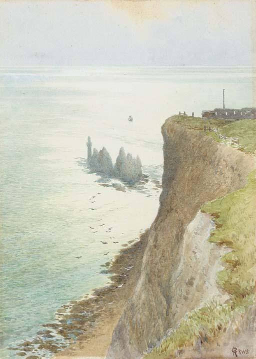 Charles Robertson, R.W.S. - The Needles, Isle of Wight (Illustrated); And Study of Cow Parsley