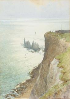 Charles Robertson, R.W.S. - The Needles, Isle of Wight (Illustrated); And Study of Cow Parsley