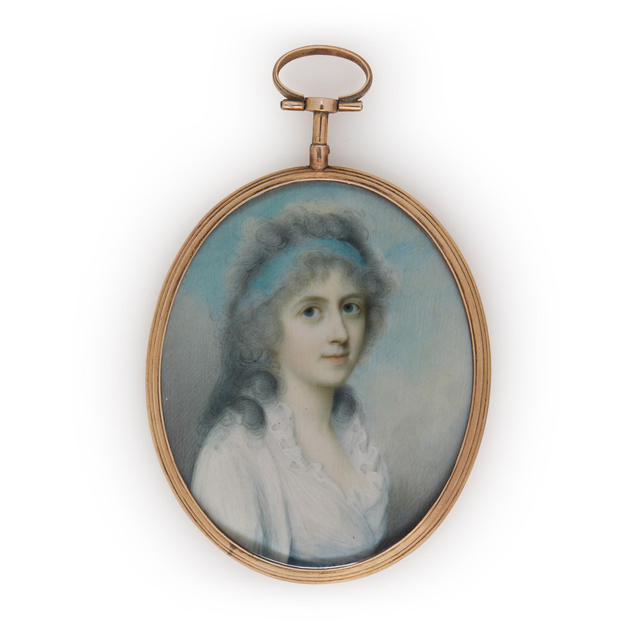 Charles Robertson - Portrait of a lady, circa 1790