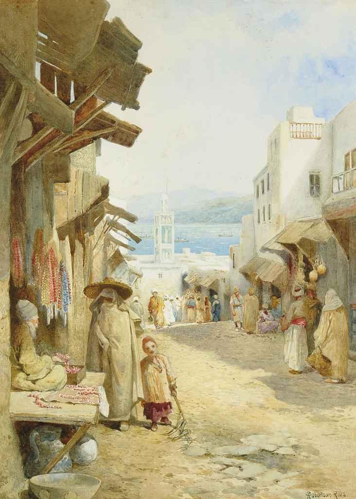 Charles Robertson - The bead seller, Tangiers