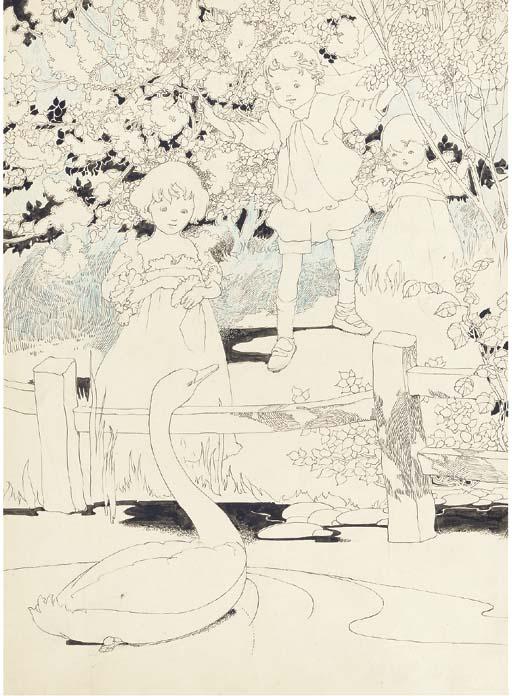 An illustration for The Big Book of Nursery Rhymes Ugly duckling by