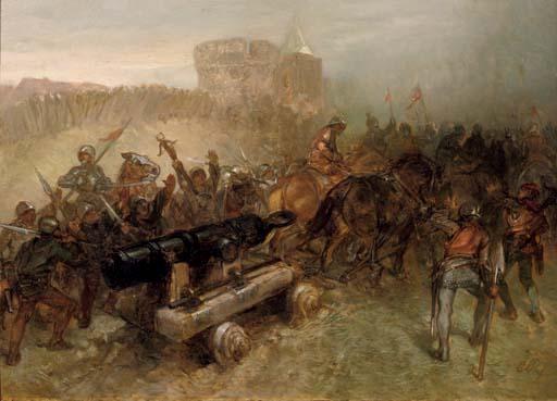 Charles Rochussen - Stealing the Groninger\'s canon, Franeker 1496