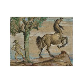 Charles Roelofsz - Taming The Horse; Woman With Unicorn