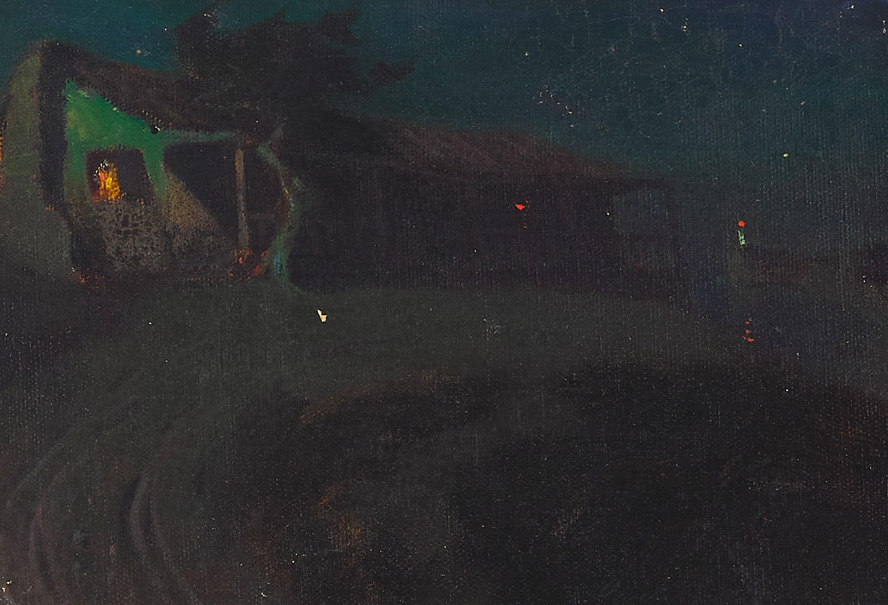 Charles Rollo Peters - Adobe at night near the sea