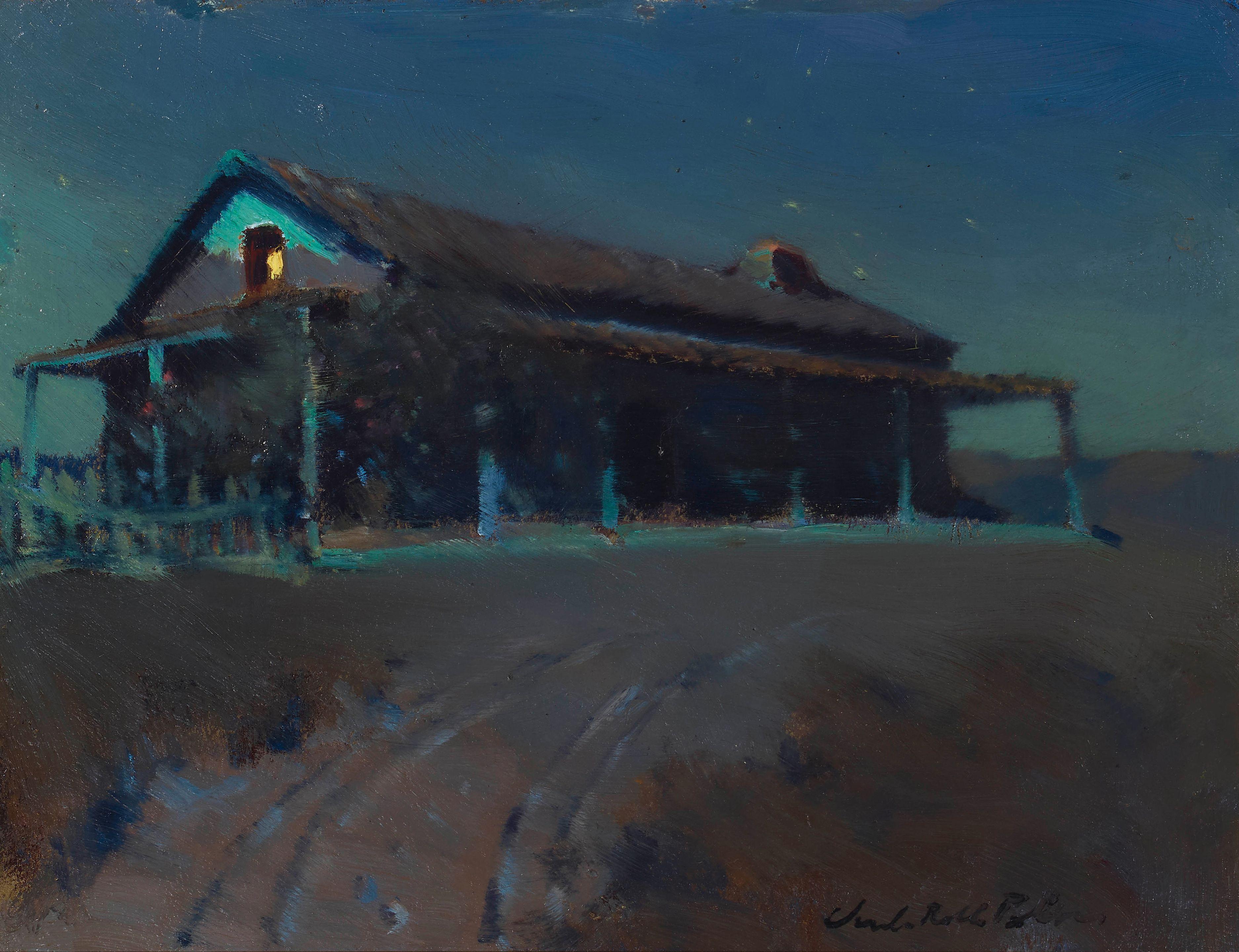 Charles Rollo Peters - Adobe at Night