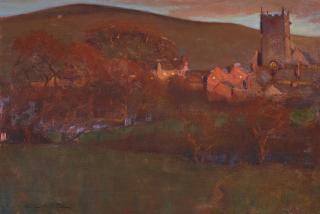 Charles Rollo Peters - European Village 18 x 27 in. framed 24 1/2 x 33 in.