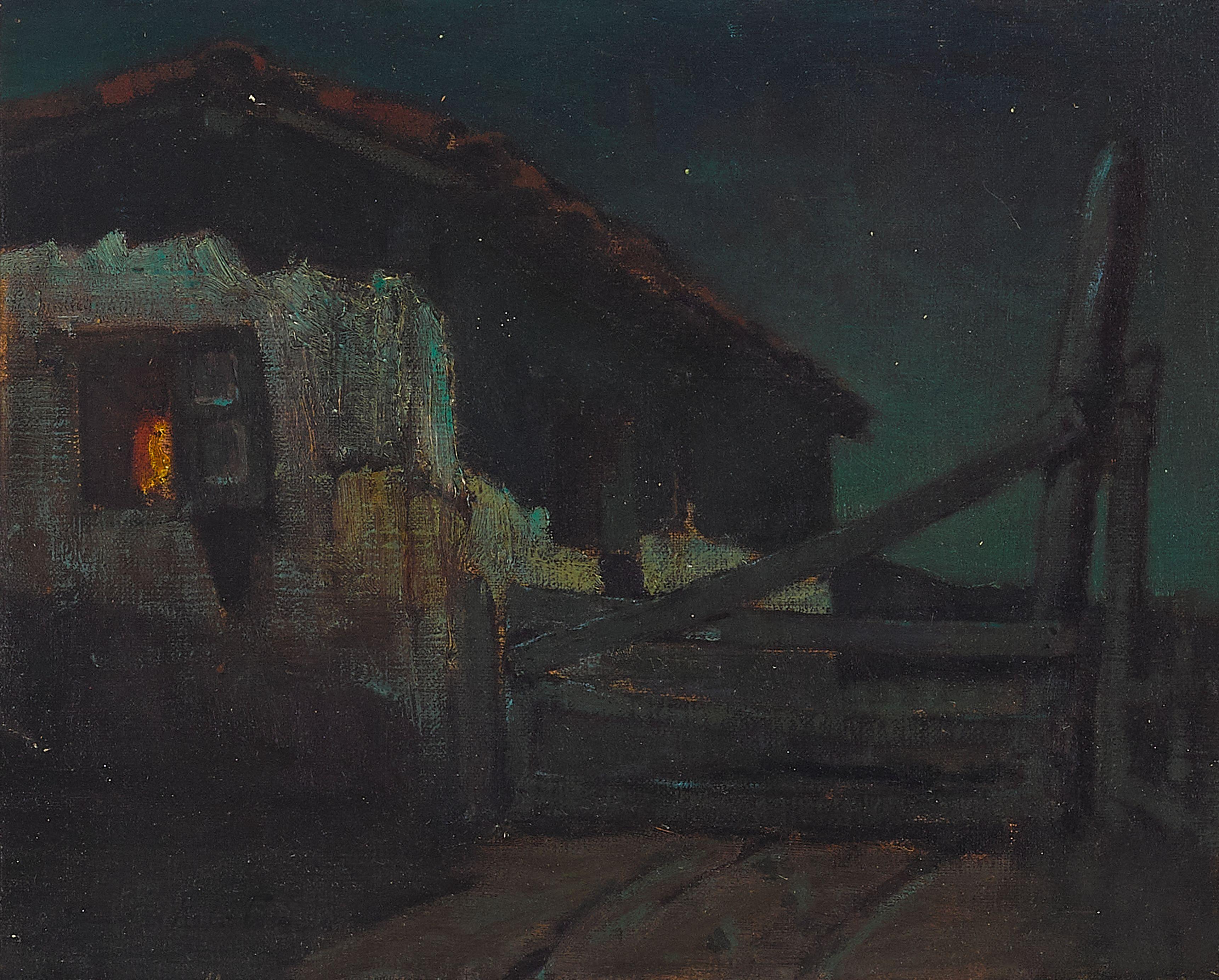Charles Rollo Peters - Farmhouse at twilight
