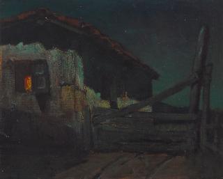 Charles Rollo Peters - Farmhouse at twilight