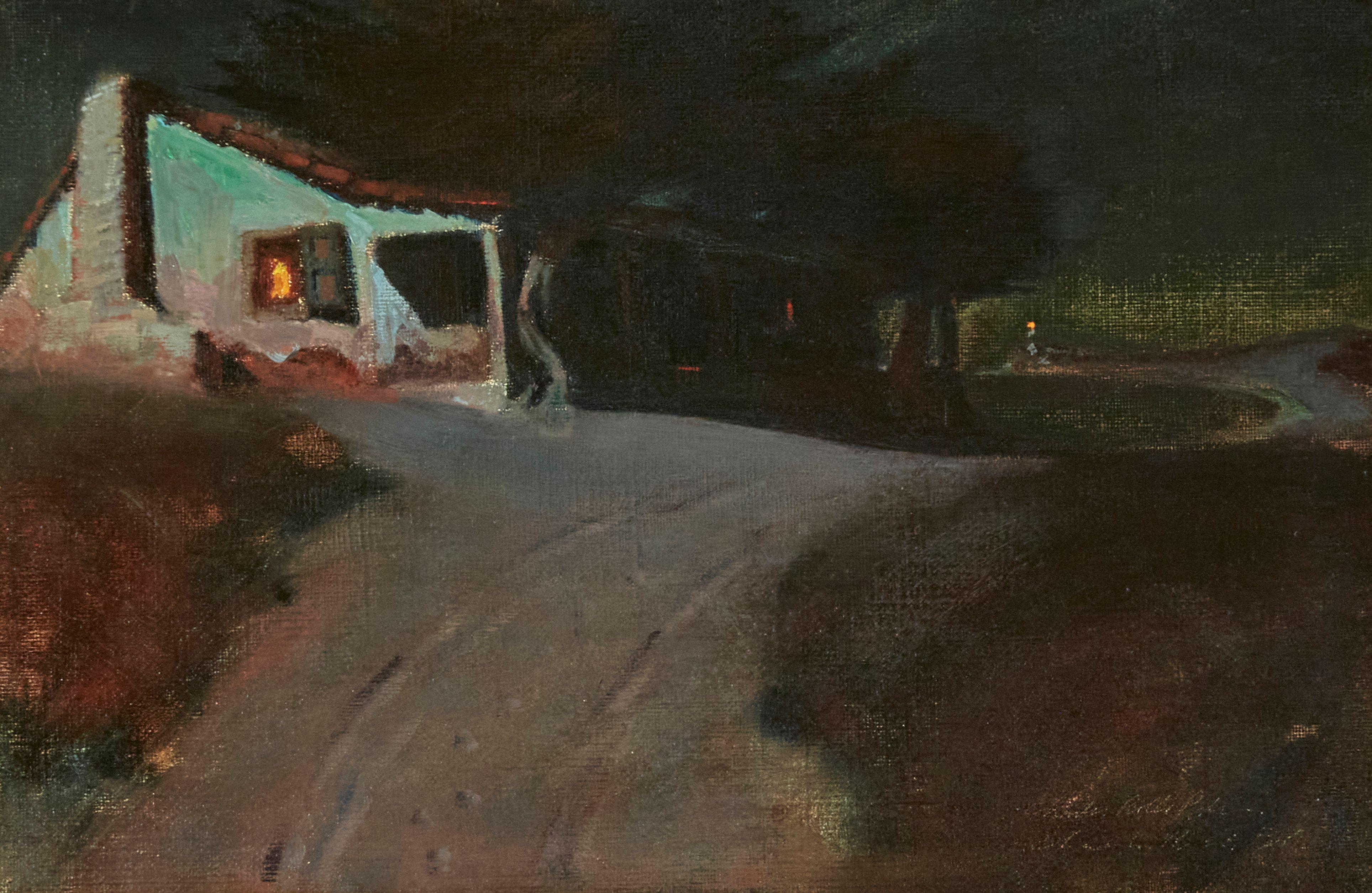 Charles Rollo Peters - Moonlight, Casa Alvarado, Monterey