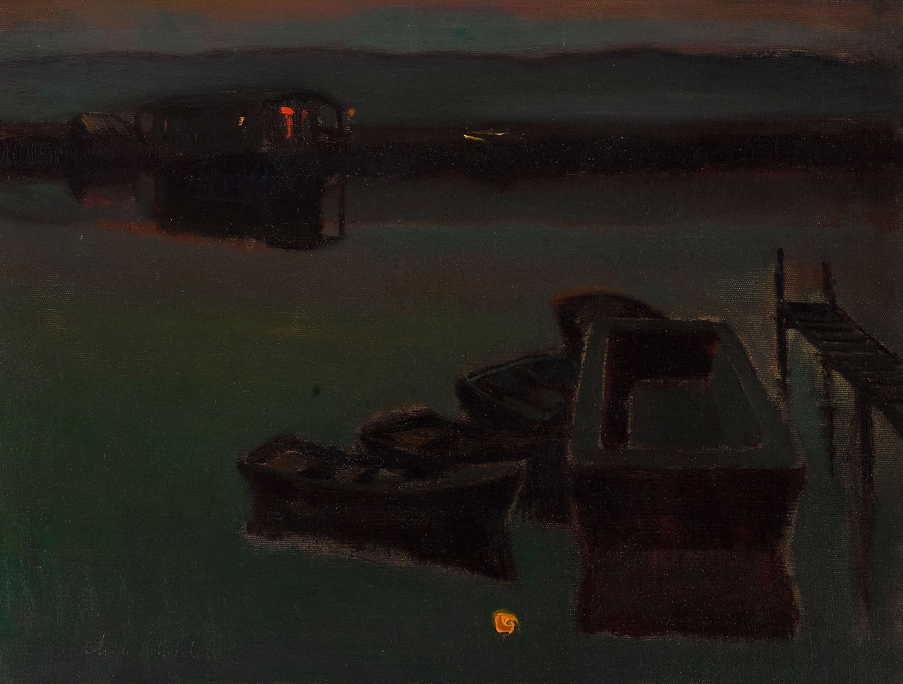 Charles Rollo Peters - Nocturne with Boats