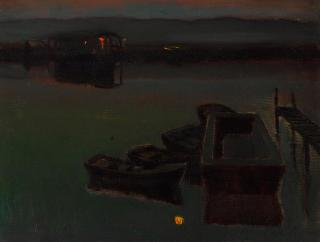 Charles Rollo Peters - Nocturne with Boats