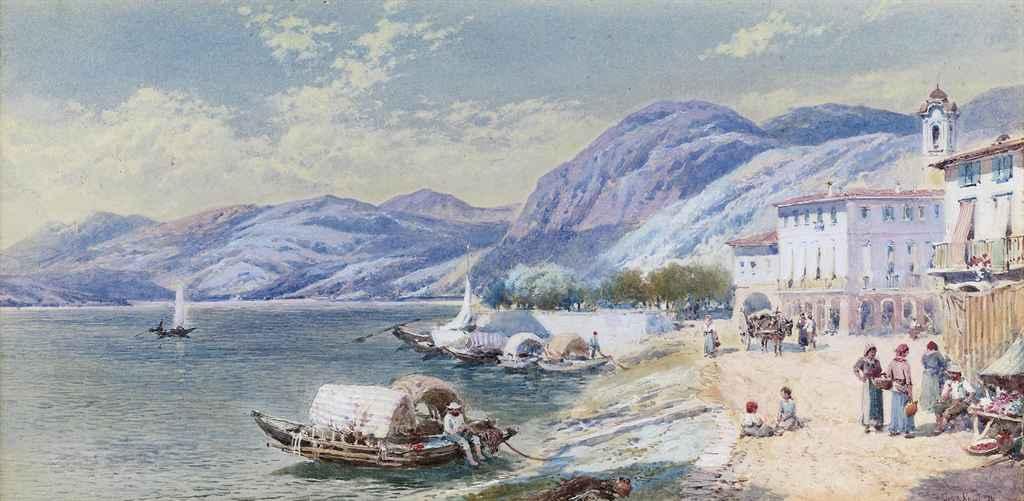 Charles Rowbotham - View of Bellagio, Italy